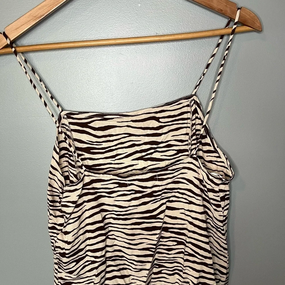 Urban Outfitters x Motel Rocks Zebra Print Slip Dress